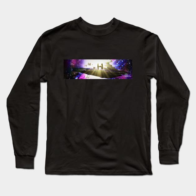 Letterbox Star Destroyer Side Long Sleeve T-Shirt by EnceladusWaters